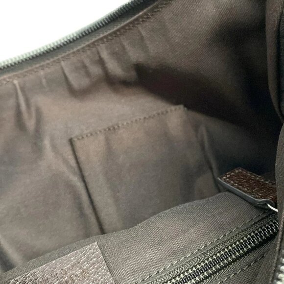 GUCCI GG Beige Dark Brown Jacquard Leather - Shoulder Bag 498-080825 - Picture 13 of 14